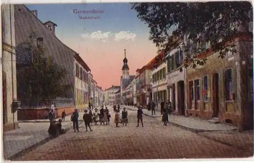 15497 Ak Germersheim Marktstrasse 1921
