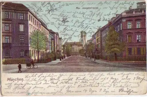 15496 Ak München Max Josephstrasse 1908