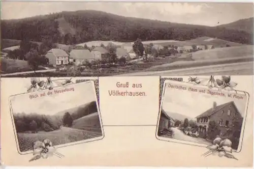 15488 Mehrbild Ak Gruß aus Völkerhausen 1913