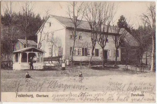 15484 Ak Festenburg Oberharz Forsthaus 1908