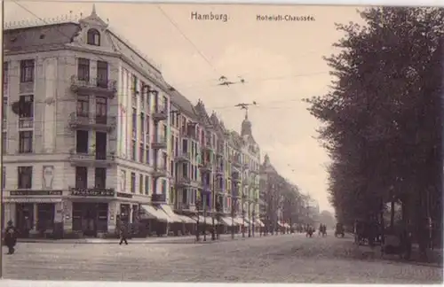 15482 Ak Hambourg Hohefahrt Chaussee vers 1913