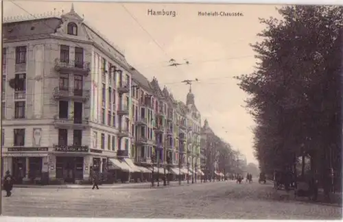 15482 Ak Hamburg Hoheluft Chaussee um 1913