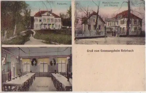 15469 Multi-image Ak salutation de Genesungsheim Rohrbach 1918