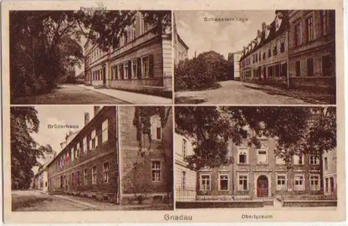 15465 Ak Gnadau Schwesternhaus, Oberlyzeum usw. 1929