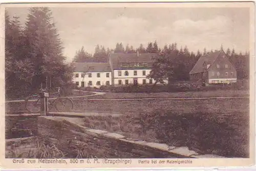 15459 Ak Salutation de Reitzenhain Reissigmühle vers 1930
