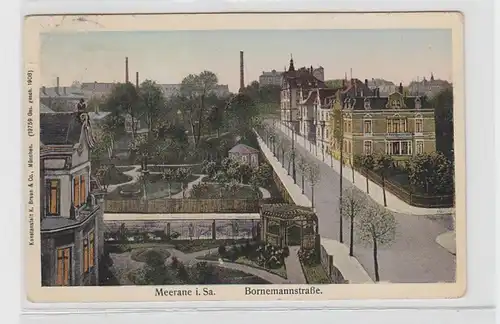 15448 Ak Meerane i. Sa. Bornemannstraße 1908