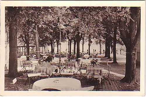 15446 Ak Peetzsee Hotel Restaurant mit Garten 1958