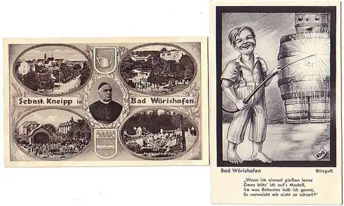 15441/2 Ak Kneipp Bad Wörishofen vers 1930