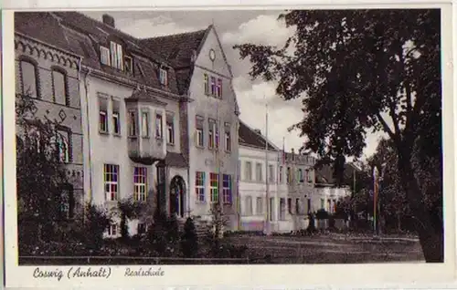 15425 Ak Coswig ( Anhalt) Realschule um 1920