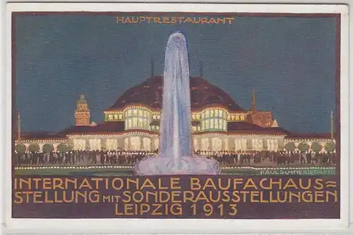 15401 Ak Leipzig Internationale Baufachausstellung 1913