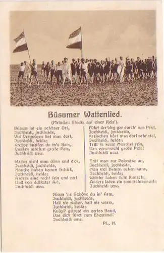 15388 Lied Ak Büsumer Wattenlied um 1930