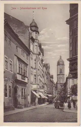 15382 Ak Jena Bussstraße avec Rose vers 1920