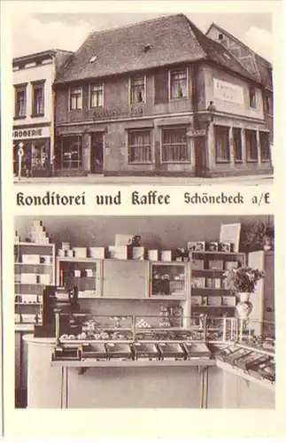 15364 Ak Bellebeck Boulangerie & Café vers 1930