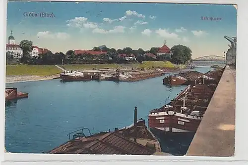 15339 Ak Gröba (Elbe) Lot port 1926