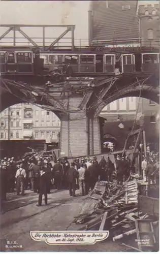 15336 Ak Berlin la catastrophe de la grande voie de fer septembre 1908