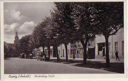 15306 Ak Coswig (Anhalt) Hindenburg-Strasse vers 1930
