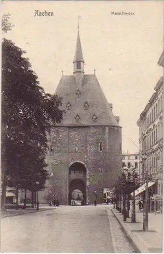 15256 Ak Aachen Marschiertor 1914