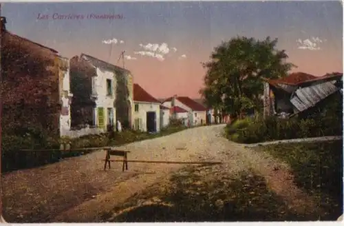 15248 Ak Les Carrières France Vue du village 1916