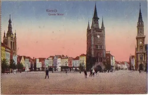 15246 Ak Kortrijk Groote Markt 1917