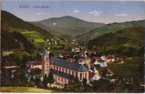 15236 Ak Urbei Alsace-Haut Vue totale 1916