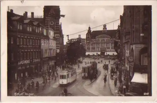 15228 Photo Ak Erfurt Anger avec pharmacie 1941