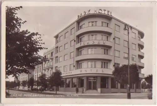 15214 Ak Bad Podiebrad Lazne Podebrady Park Hotel 1944