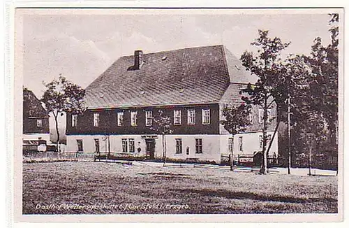 15188 Ak Gasthof Weiterglashütte bei Carlsfeld um 1940