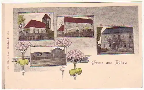 15186 Mehrbild Ak Gruß aus Köhra Restaurant usw.um 1900