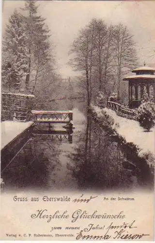 15181 Ak Gruß aus Eberswalde an der Schwärze 1903