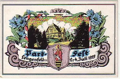 15168 Ak Lengenfeld i.V. Parkfest 2.-4. Juli 1927