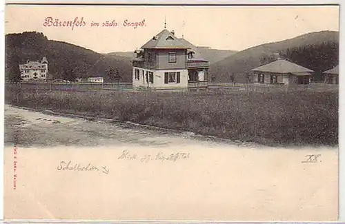15164 Ak Bärenstein dans les monts Métallifères Vue totale vers 1910