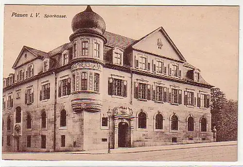 15146 Ak Plauen im Vogtland Sparkasse um 1910