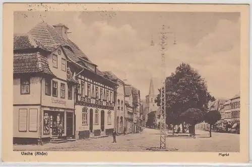 15120 Ak Vacha (Rhön) Marché avec librairie 1929