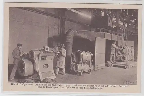 15077 Ak Hanomag Hannover Linden Construction de cylindres de locomotives Figure 6 vers 1930