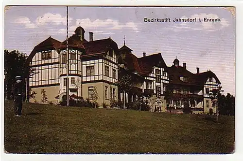 15072 Ak Bezirksstift Jahnsdorf im Erzgebirge um 1915