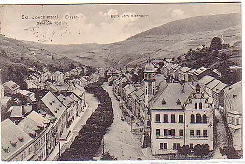 15062 Ak Skt. Joachimstal dans les montagnes Métallifères 1909