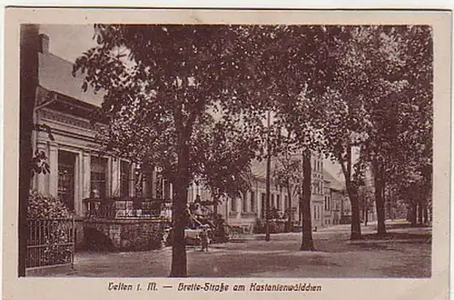 15054 Ak Velten i.M.Breite Straße am Kastanienwäldchen