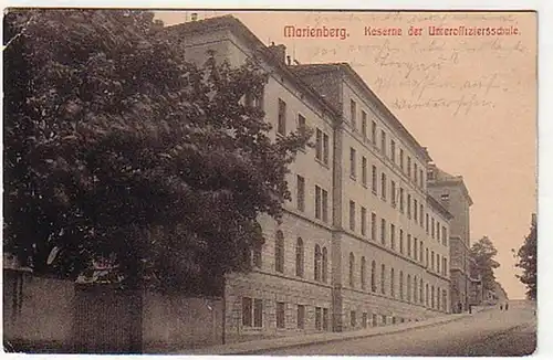 15039 Ak Marienberg Kaserne d.Unteroffiziersschule 1912