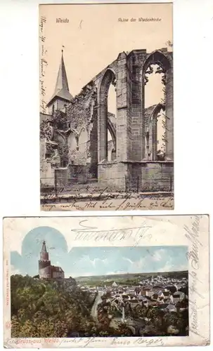 15035/2 Ak Weida in Thüringen Wiedenkirche um 1910
