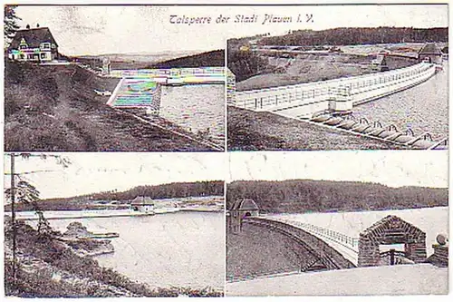 15011 Mehrbild Ak Talsperre der Stadt Plauen i.V. 1913