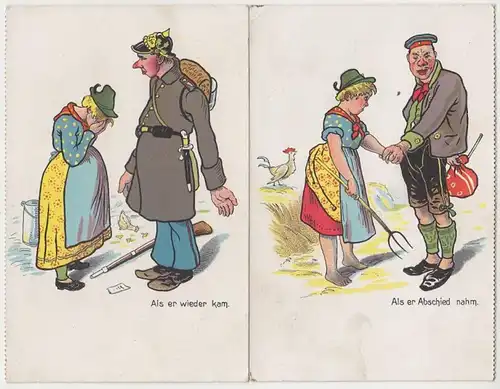 14985/2 Ak militaire humour vers 1915