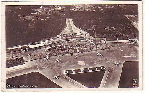 14982 Ak Berlin Aéroport central Photo pilote 1937