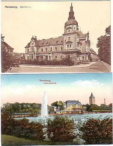 14963/2 Ak Merseburg Ständehaus usw. um 1910