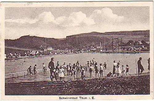 14936 Ak Thum im Erzgebirge Schwimmbad 1931