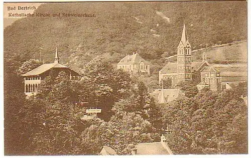 14933 Ak Bad Bertrich Kirche & Schweizerhaus 1910