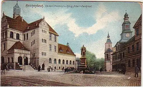 14924 Ak Reichenbach Impériale Postamt 1909
