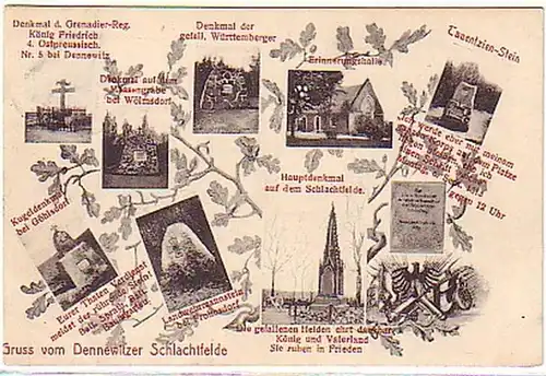 14916 Mehrbild Ak Gruß von Dennewitzer Schlachtfelde