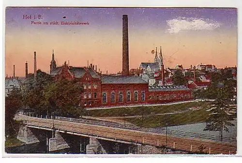 14905 Ak Hof Partie am Stadt.Electricité de l'usine vers 1910