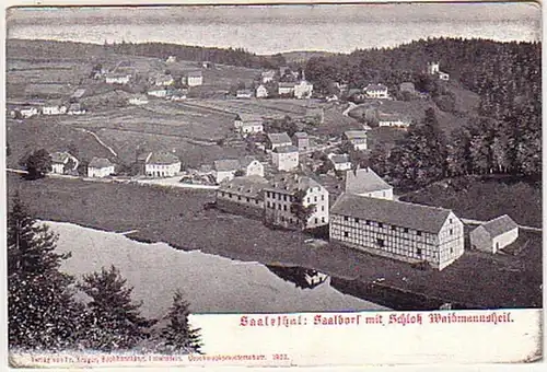 14857 Ak Saaldorf avec le château de Waidmannsheil vers 1900