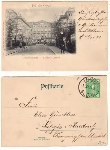 14843 Ak Leipzig Dorotheenstraße Reichelts Garten 1898